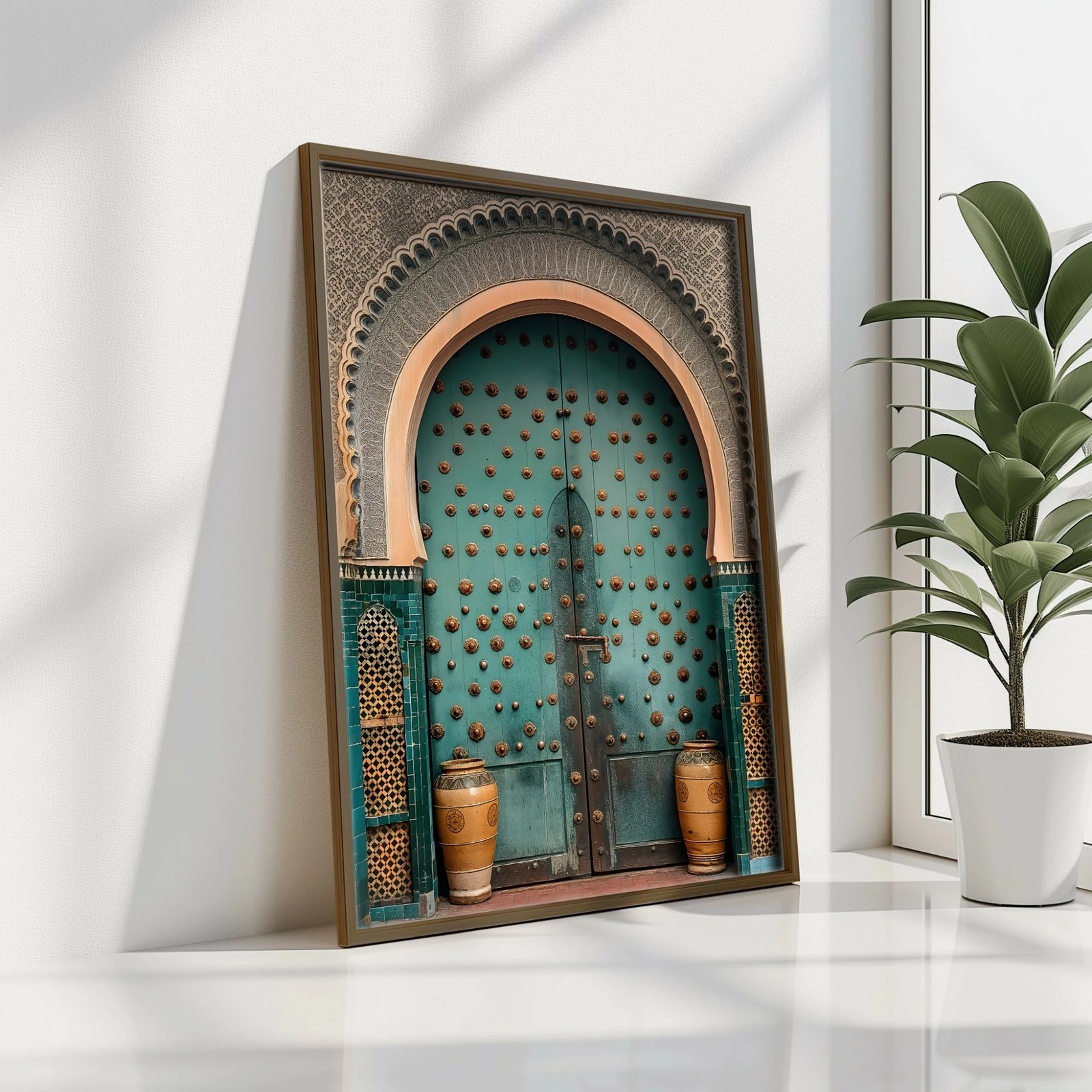 Pikturë dekorative me kornizë MDF, shumëngjyrëshe, GE128-L