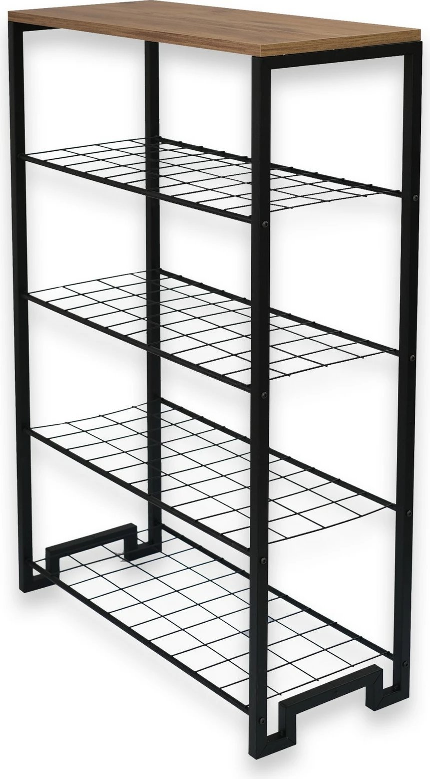 Dollap këpucësh Hanah Home, Nancy, ngjyrë Atlantic Pine dhe e zezë