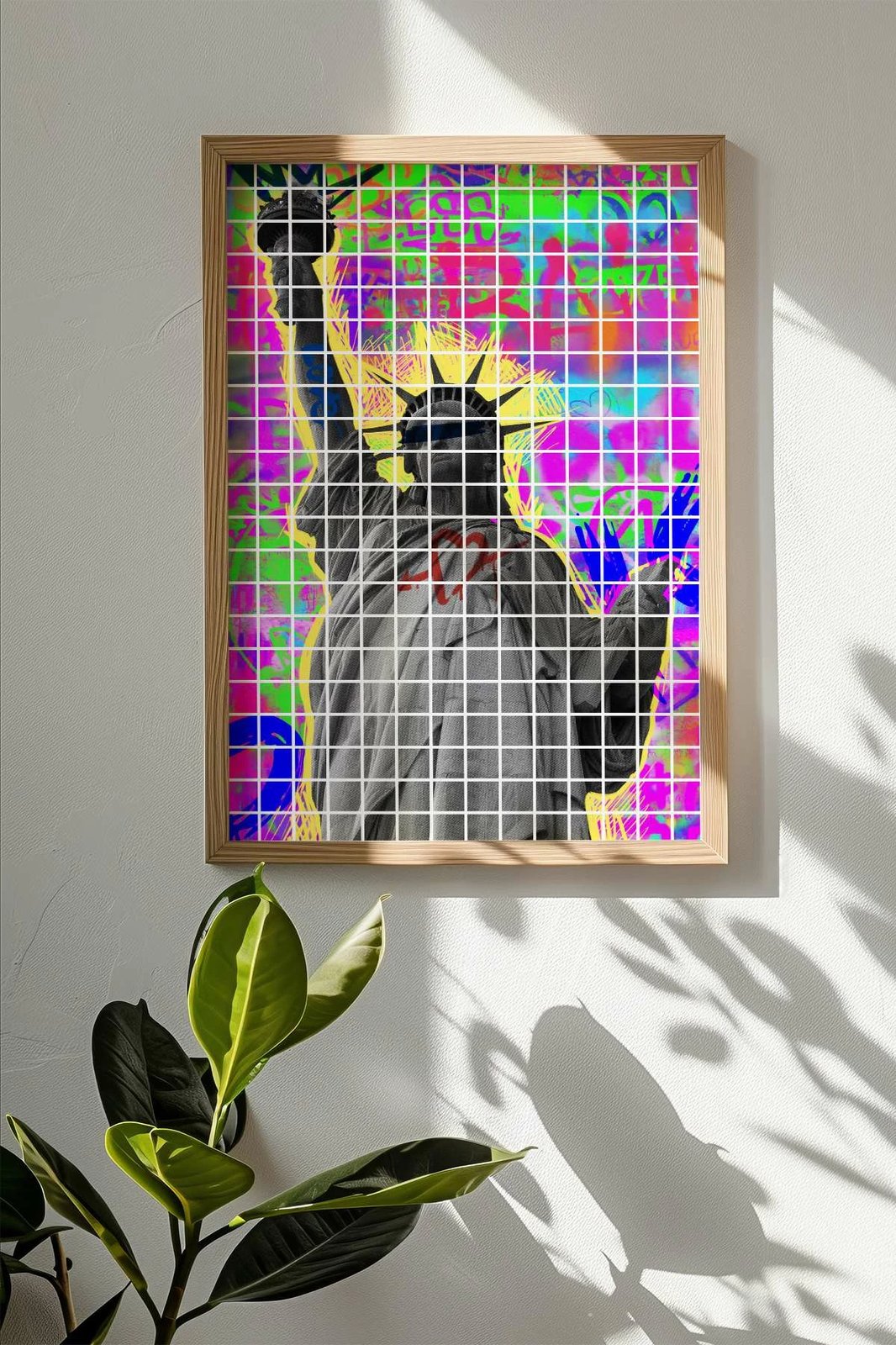 Pikturë dekorative me kornizë, Wallity, Popkare6, shumëngjyrëshe, 33x48cm