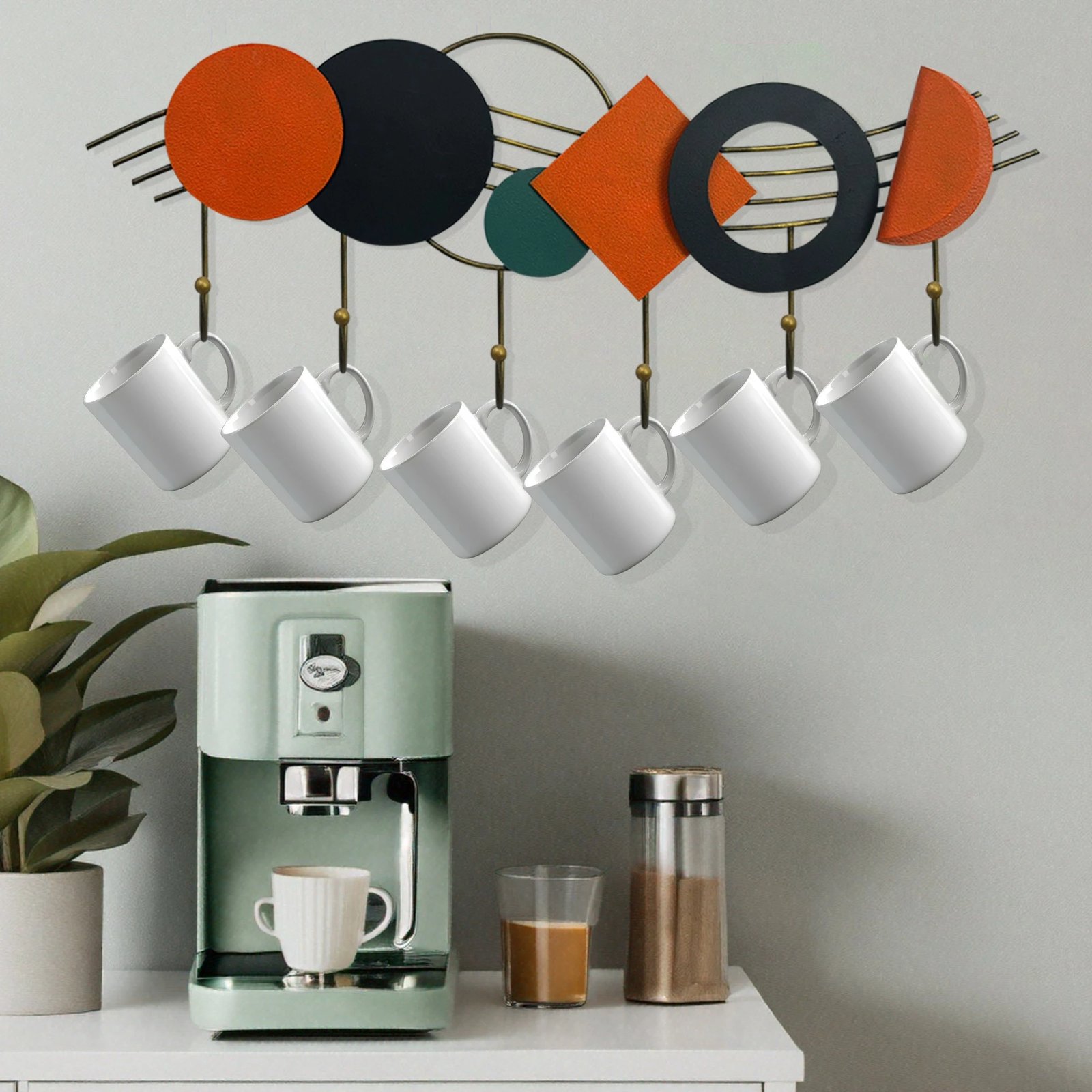 Varëse muri prej metali, shumëngjyrëshe, Wallity Mualla, 59x24cm