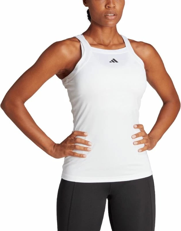 Maicë stërvitore për femra adidas, e bardhë