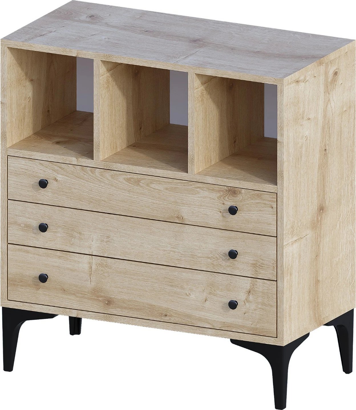 Komodë Hanah Home, ngjyrë lisi, Nevada v2