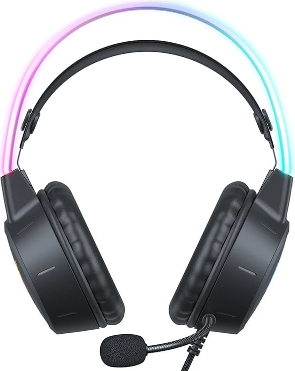 Kufje gaming ONIKUMA x15 PRO me mikrofon, RGB, të zeza