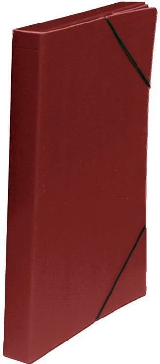 Kuti dosjesh Next me elastik klasik, H33.5x25x3cm, Burgundi