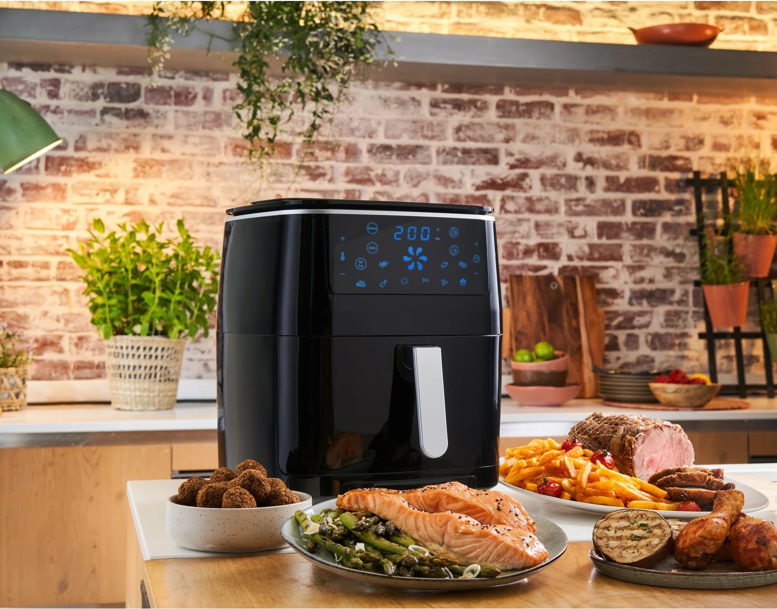 Fritezë ajri Tefal Easy Fry Grill & Steam FW2018, 1.6 kg, e zezë