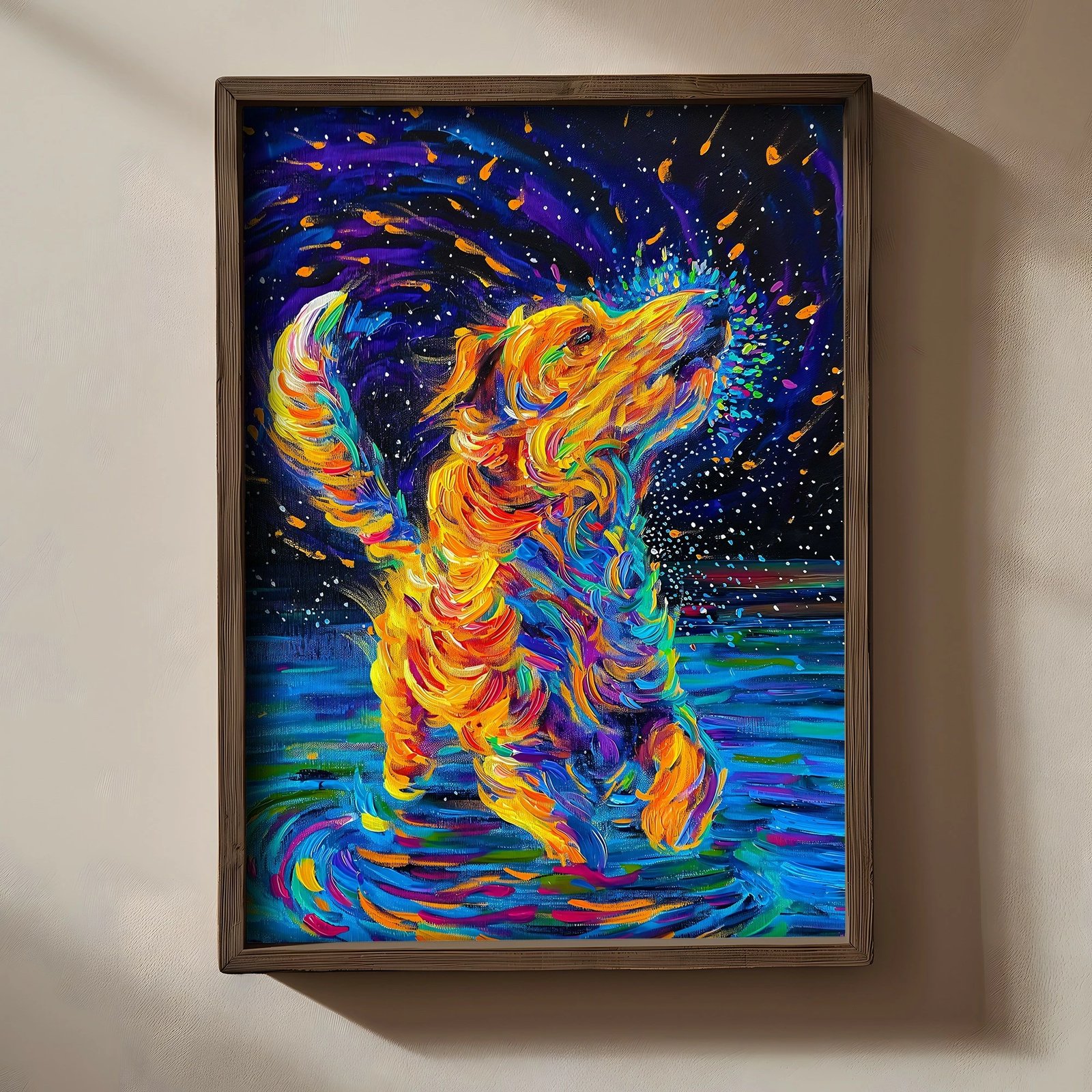 Pikturë dekorative me kornizë MDF, shumëngjyrëshe, Wallity, TUN011-XL