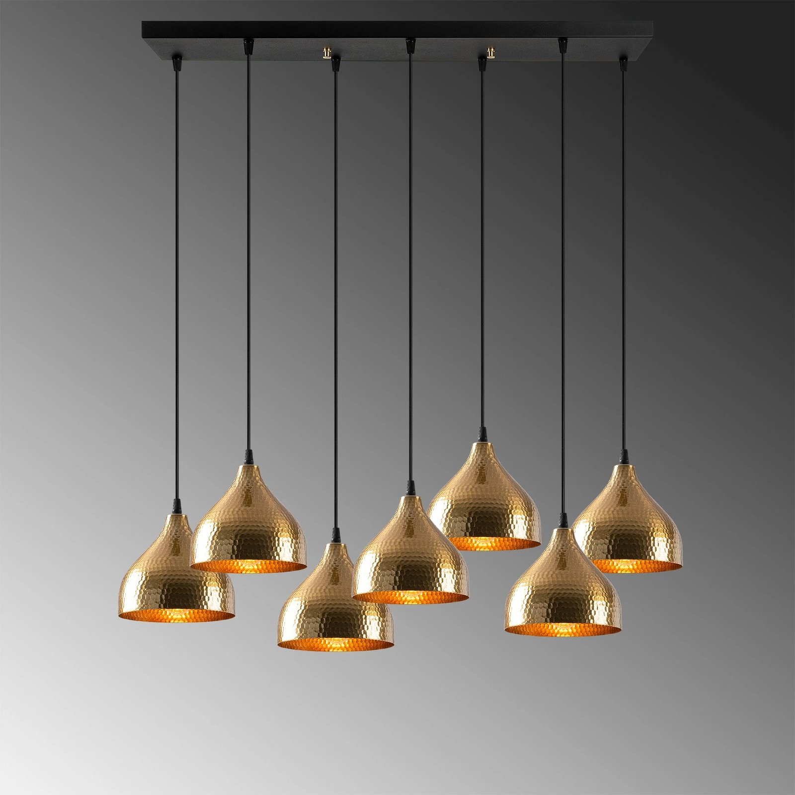 Llambë tavani vintage Opviq Tattoo - 6222, ngjyrë vintage, trup metalik, lartësi e rregullueshme