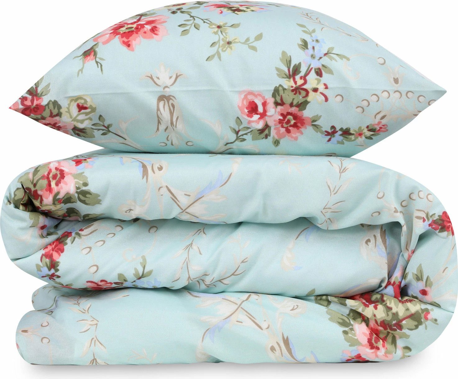 Set mbulesë për jorgan dopio, L'essentiel, ngjyrë mente, Alanur Set mbulesë për jorgan dopio, L'essentiel, ngjyrë mente, Alanur