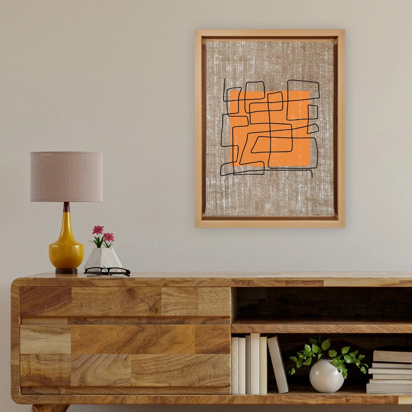 Pikturë dekorative në kanavacë, shumëngjyrëshe, Wallity, LNJ41815735944 - 36x46cm