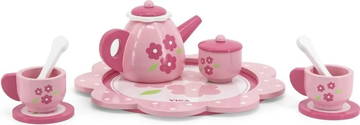 Set çaji druri me tabaka, Viga, 12 pjesë, për 18m+, multingjyrësh