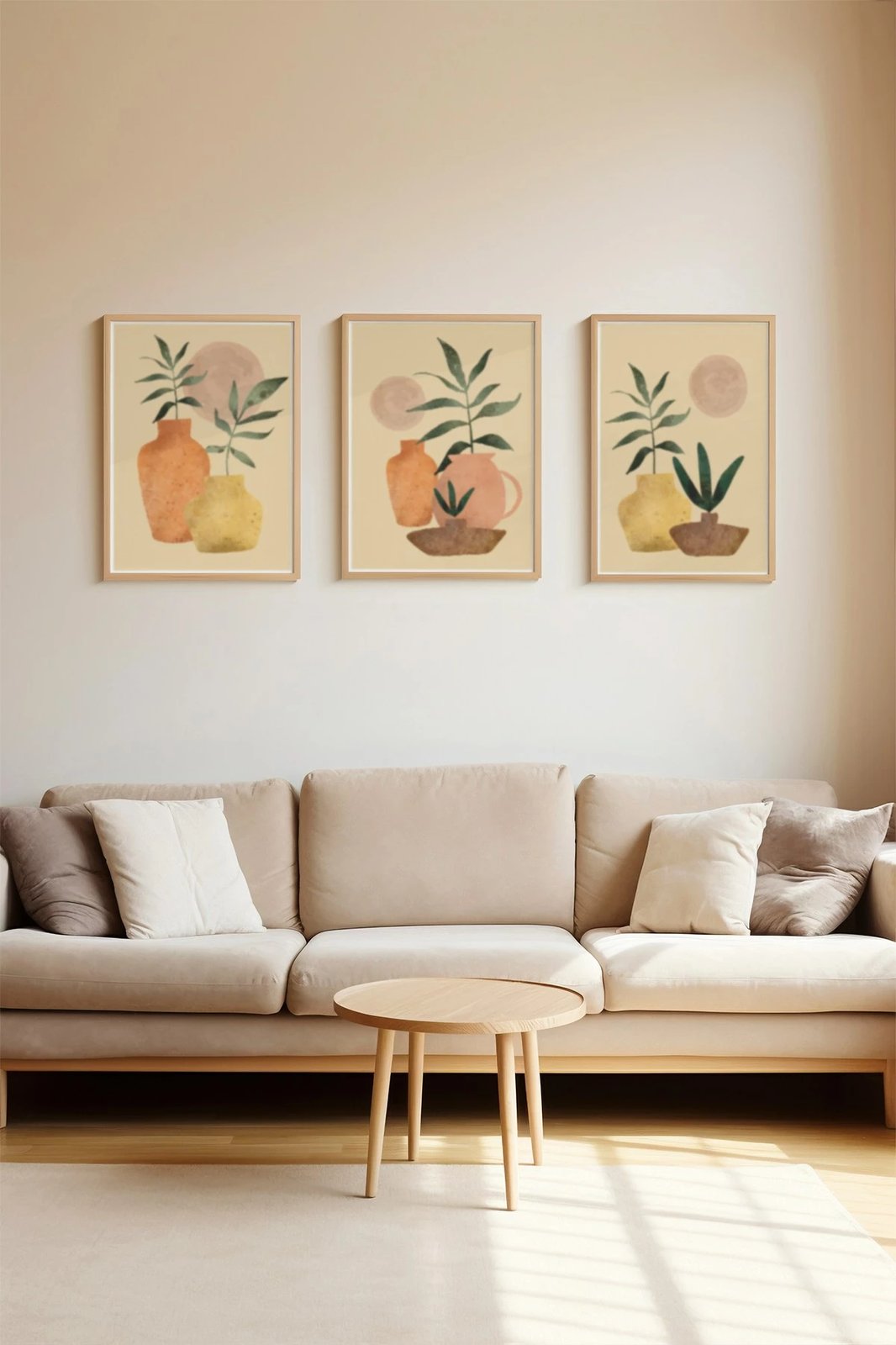 Pikturë dekorative me kornizë (3 copë), Wallity, 3Dartsohoset106