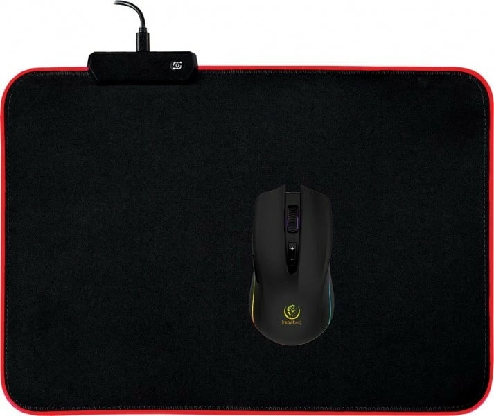 Mauspad Rebeltec Lighted Slider M LED, 360x260mm, i zi