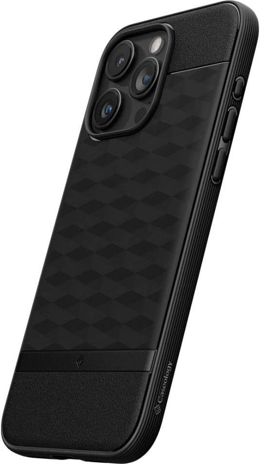 Mbështjellës Spigen Caseology Parallax Mag për iPhone 15 Pro, MagSafe, Matte Black