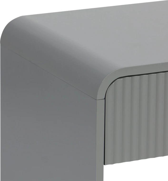 Komodinë nate Zeplen, MDF, ngjyrë gri, 40x40x53cm