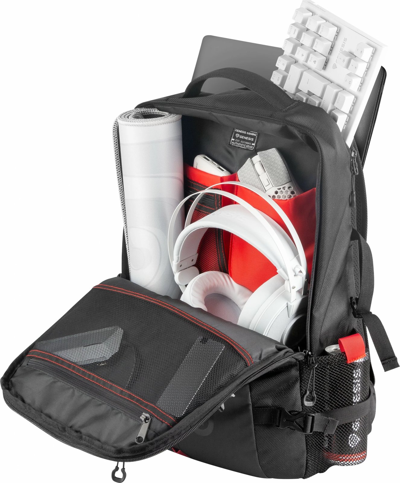 Çantë shpine Genesis Pallad 410, 15.6", rezistente ndaj ujit, e zezë