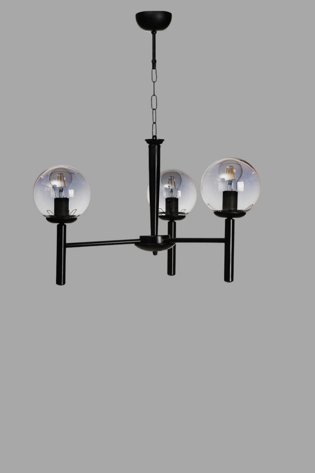 Llambadar Opviq, 8980-3, metal e xham, gri e zi