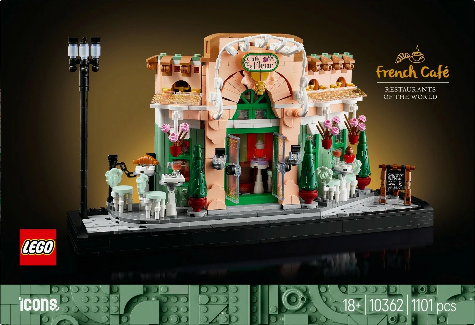 Set ndërtimi LEGO Icons 10362 French Café, 1101 pjesë