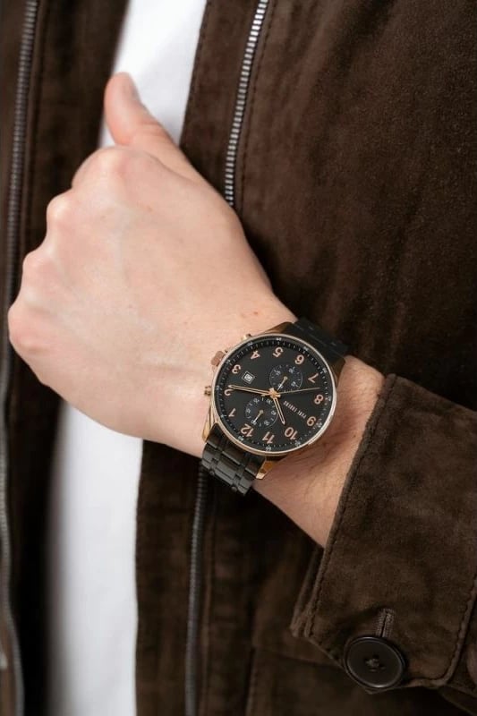 Orë dore për meshkuj Paul Lorens, e zezë