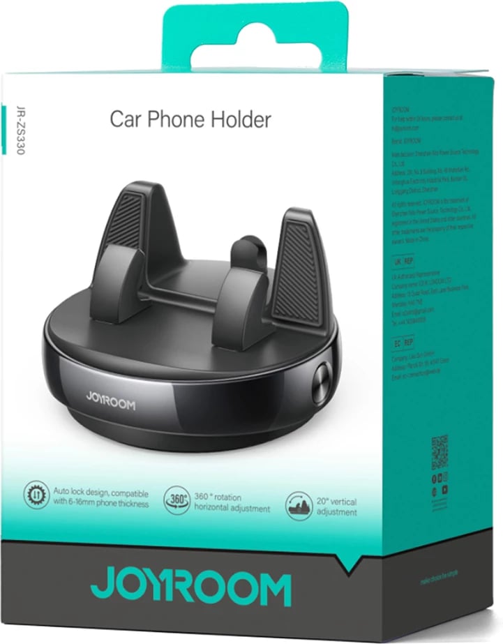 Mbajtës telefoni për veturë Joyroom JR-ZS330, i zi