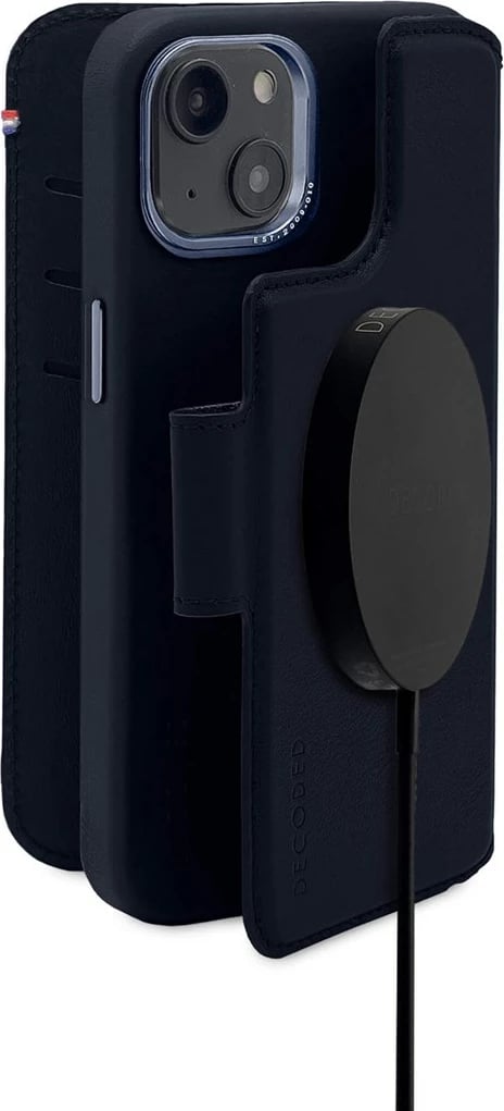 Mbështjellës për celular, No name, D23IPO14MDW5NY, për Apple, lëkurë, navy
