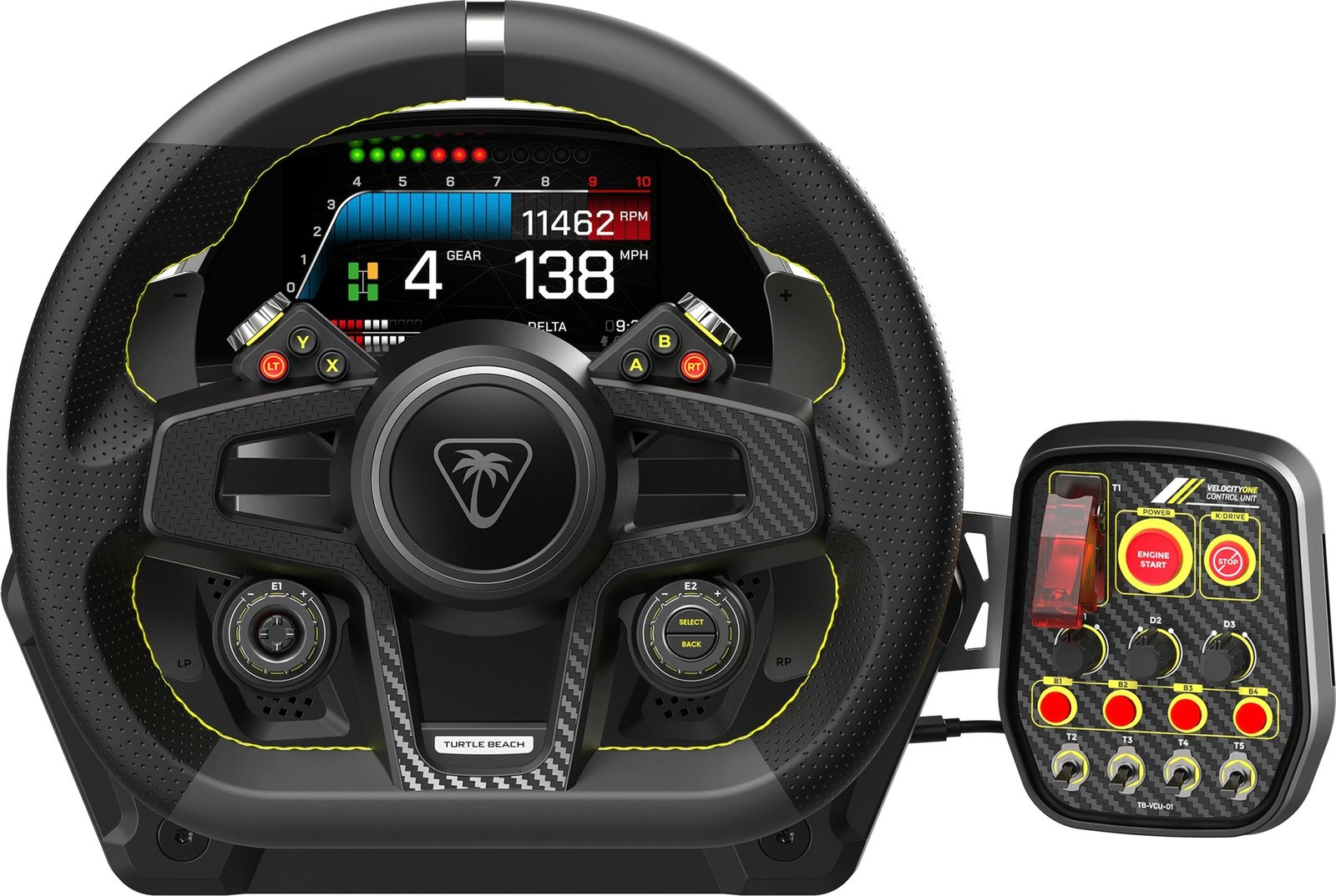 Set timoni e pedale Turtle Beach VelocityOne, PC, Xbox One, Xbox Series S/X, i zi