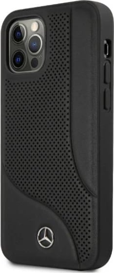 Mbështjellës Mercedes MEHCP12LCDOBK për iPhone 12 Pro Max, lëkurë natyrale, i zi