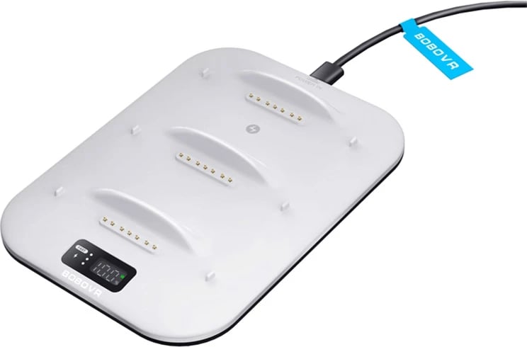 Stacion karikimi BoboVR BD3 për bateri B100, i bardhë