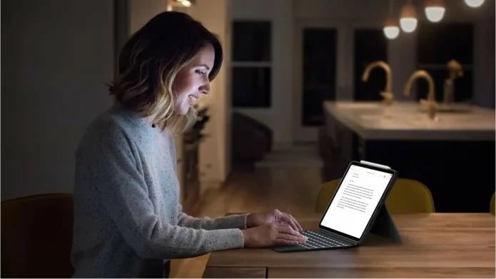 Mbështjellës me tastierë Logitech Combo Touch, për iPad Pro 12.9" (5th Gen), iPad Pro 11" (1/2/3 Gen), iPad Air (4th Gen), Gri