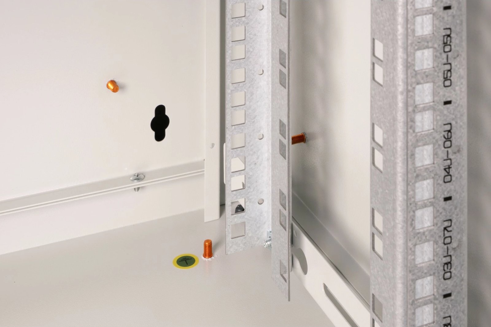 Kasë muri Digitus Unique 9U 509x600x450mm, xham, gri