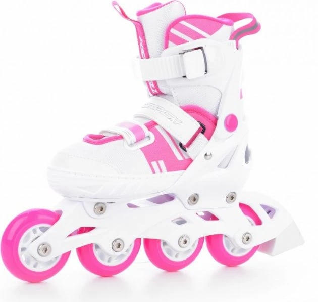 Rollera/Patina për vajza Tempish, të bardha dhe rozë
