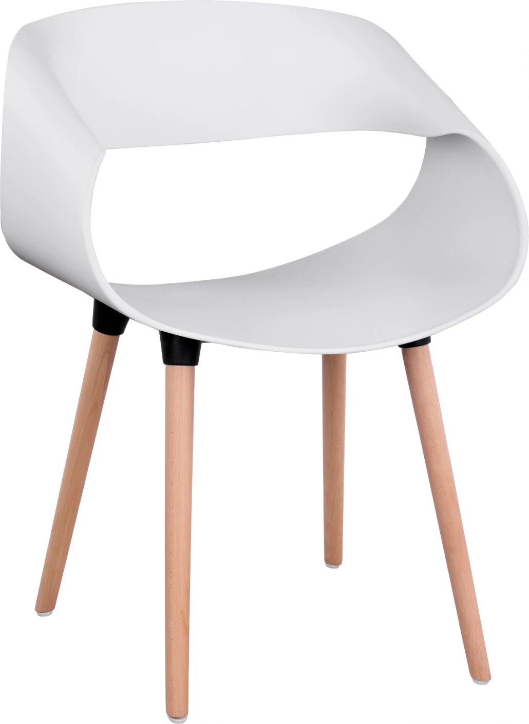 Karrige me krahë polipropileni Maggie FH8600.01 ngjyrë e bardhë 59x53x80 cm, set prej 2 copë