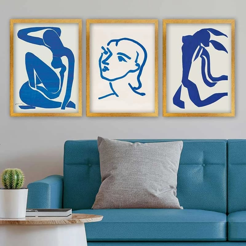 Pikturë dekorative me kornizë (3 copë), Wallity, 3AC_UN024616_3545