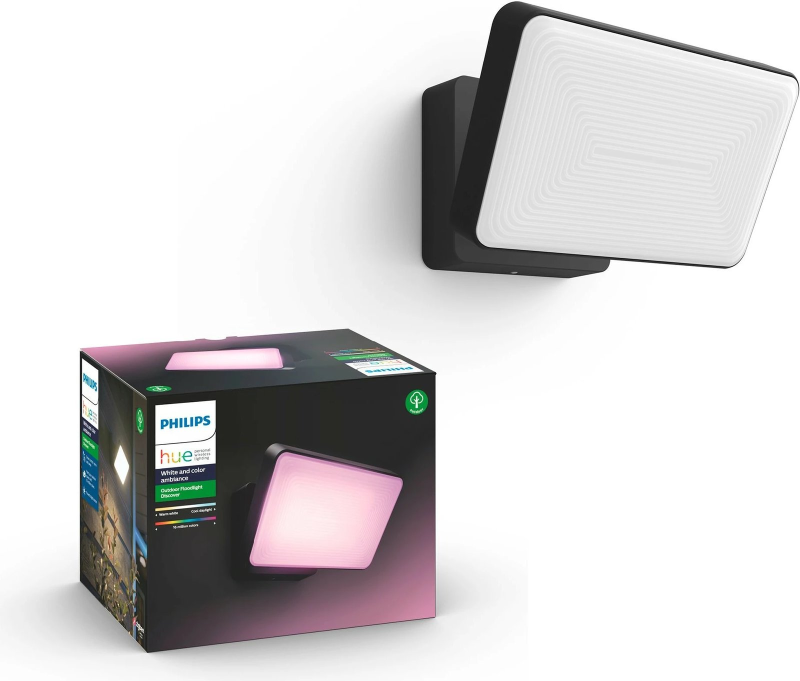 Dritë muri Philips Hue Discover, LED, e zezë Dritë muri Philips Hue Discover, LED, e zezë