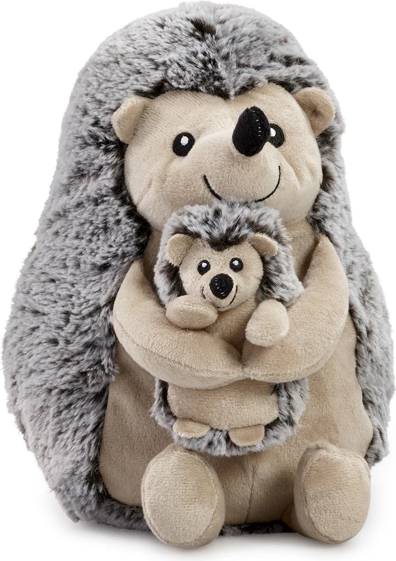 Snuggle Buddies Mummy and Baby Hedgehog Soft Toy