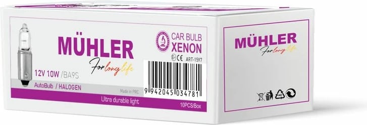 Lampa 12v 10w Ba9s Halogen R470