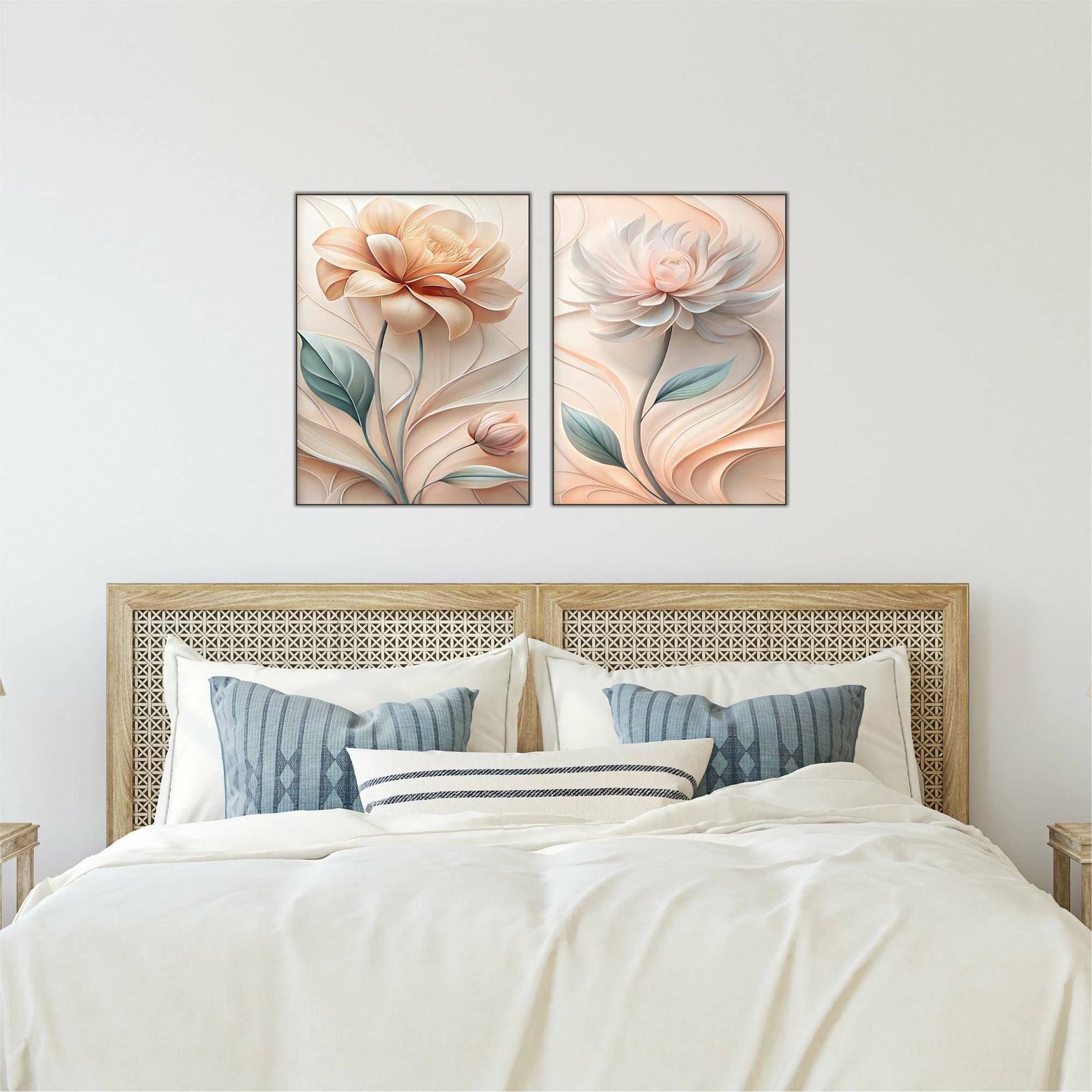 Pikturë dekorative MDF (2 copë), Wallity, shumëngjyrëshe, 40x60cm