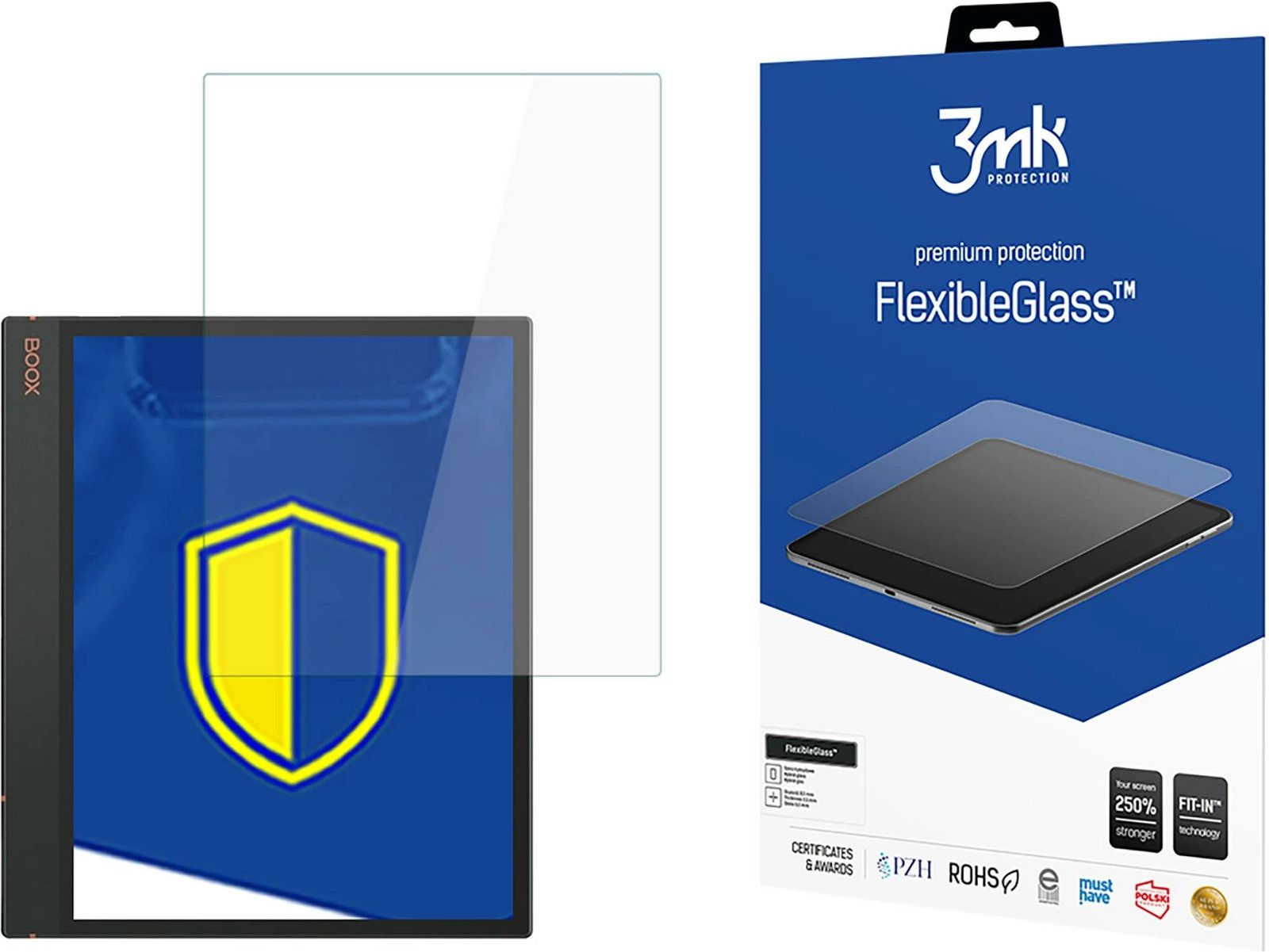 Mbrojtës ekrani hibrid 3mk FlexibleGlass për Onyx Boox Note Air 3 / Air 3C, deri 11 inç