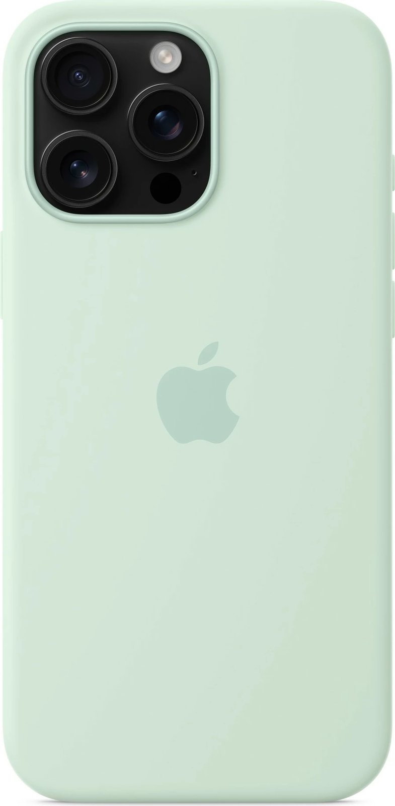 Mbështjellës Apple iPhone 16 Pro Max, silikon, MagSafe, aquamarine