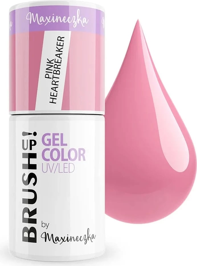 Llak për thonj BrushUp! Gel Color UV/LED Hybrid Pink Heartbreaker për femra, 5g