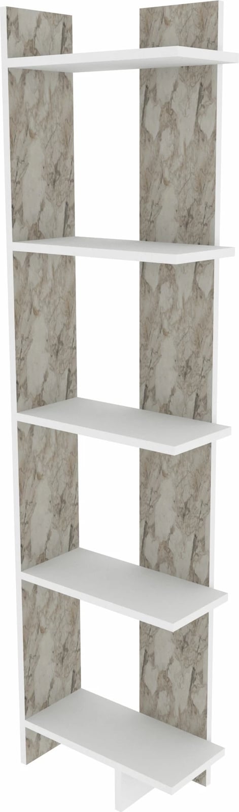 Raft librash modern, ngjyrë e bardhë, Skye Decor, Alis