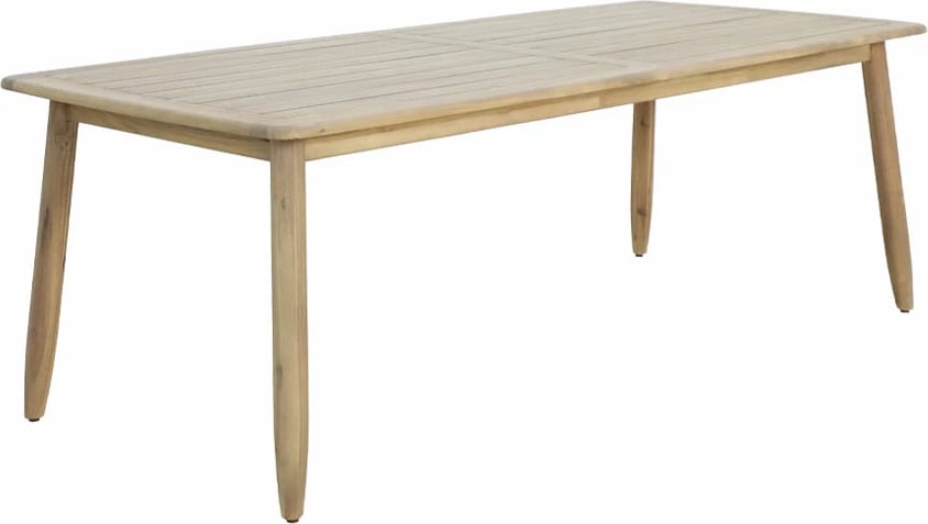 Tavolinë Corda, dru akacie, natyrale, 220x100x75cm