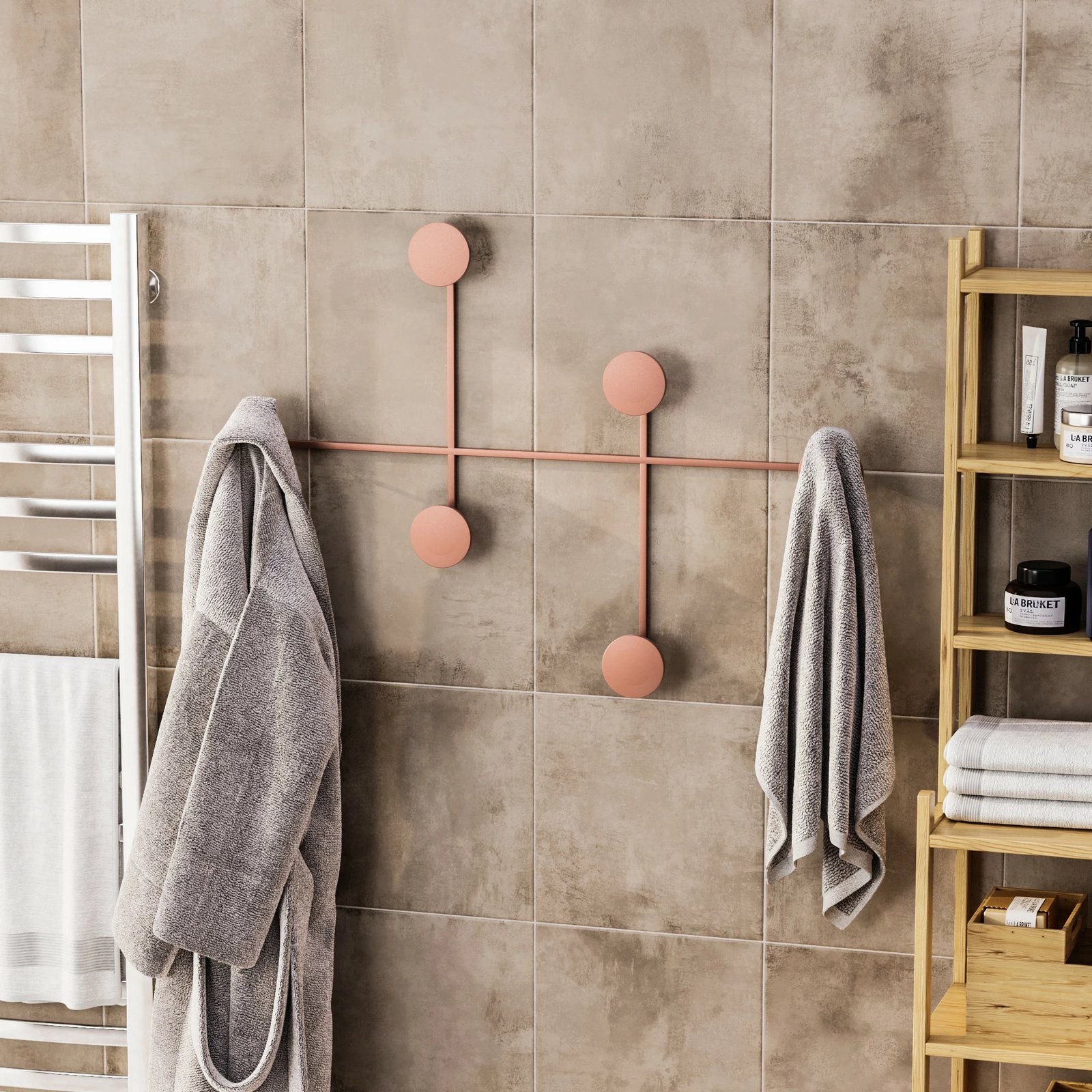 Varëse muri metalike, ngjyrë bakri, Wallity Dama-C