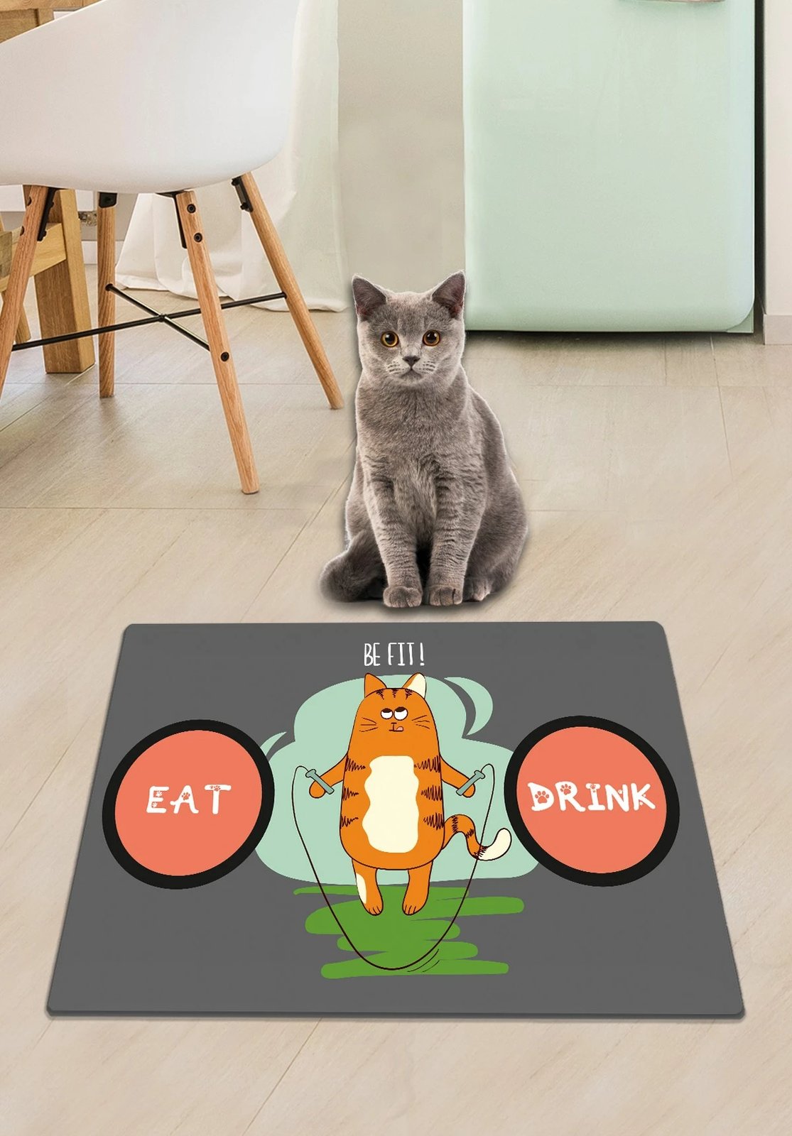 Tapet për rërë mace, shumëngjyrësh, Paws & Whiskers, 40x60cm