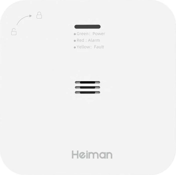 Detektor monoksidi karboni Heiman WS-720ES, smart WiFi, Tuya, i bardhë