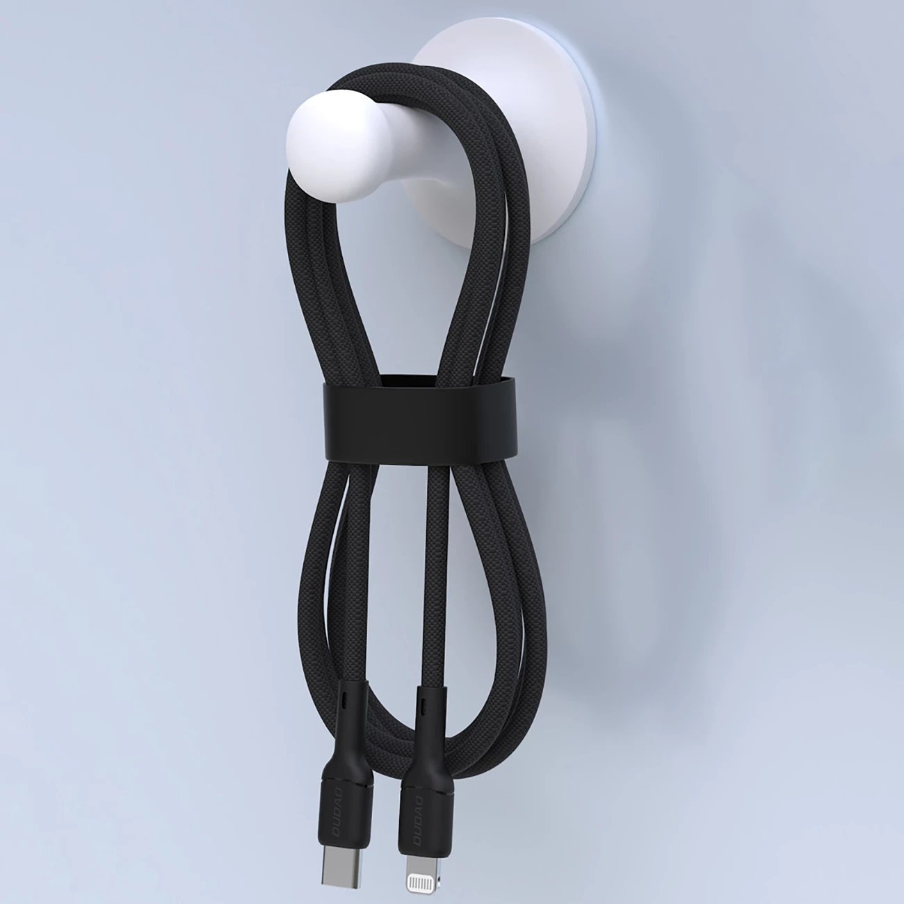 Kabllo Dudao L9X, 2m, USB-C në Lightning, 30W, e zezë