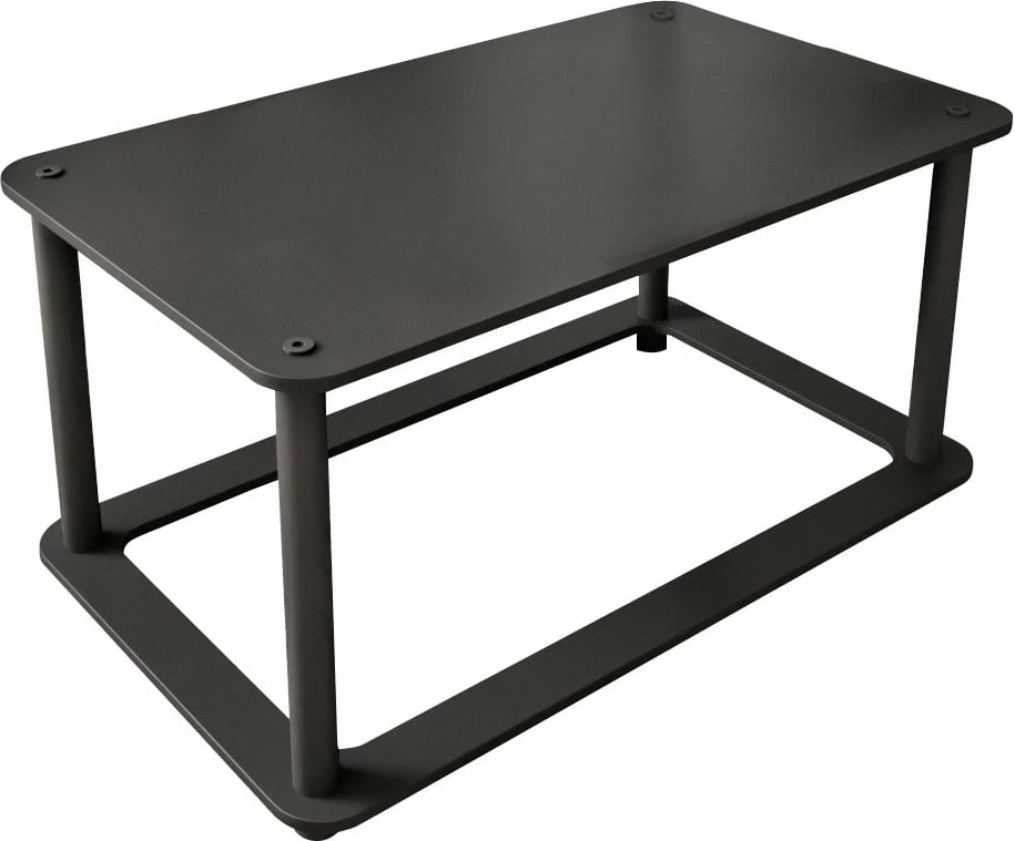 Tavolinë kafeje Skye Decor, e zezë, Hole Rect