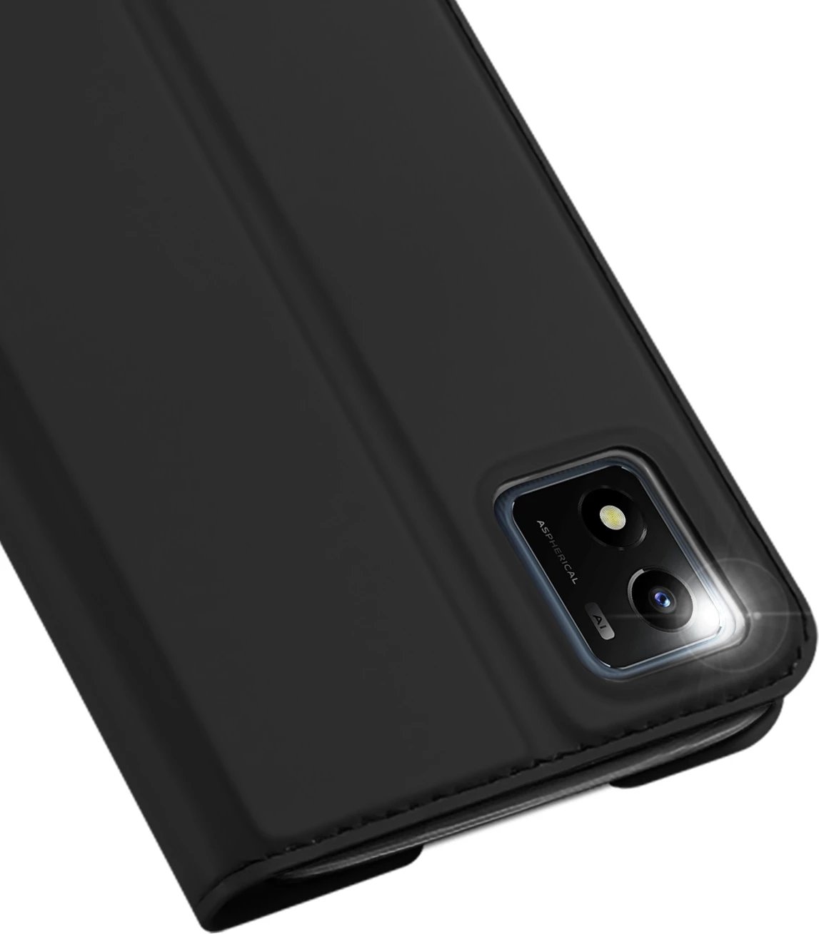 Mbështjellës Dux Ducis Skin Pro për Vivo Y01/Y15a/Y15s, me kapak dhe xhep, e zezë