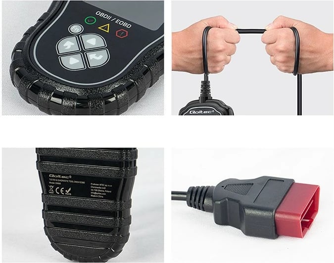 Tester diagnostikues Qoltec ProLine, OBDII/EOBD, 8V-25V, DualSystem, i zi