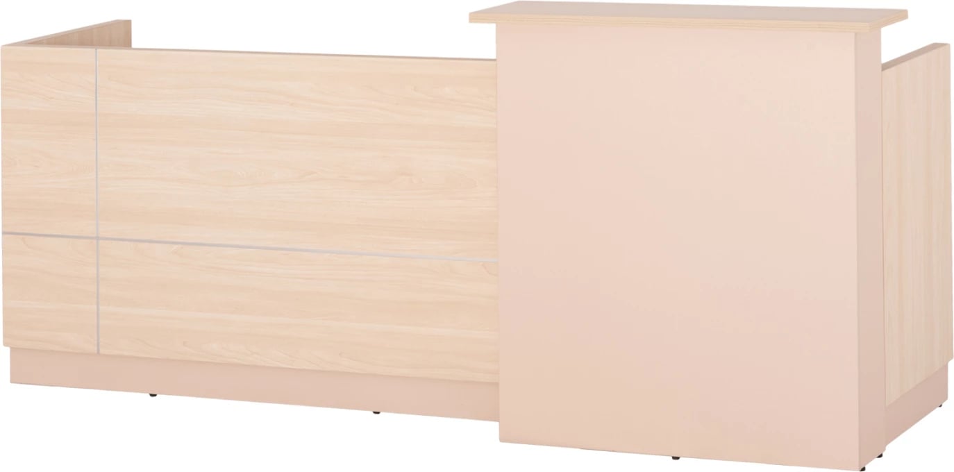 Tavolinë recepsioni DALTON FH2068.02 melaminë, sonama-bardhë, 240x80x106H cm