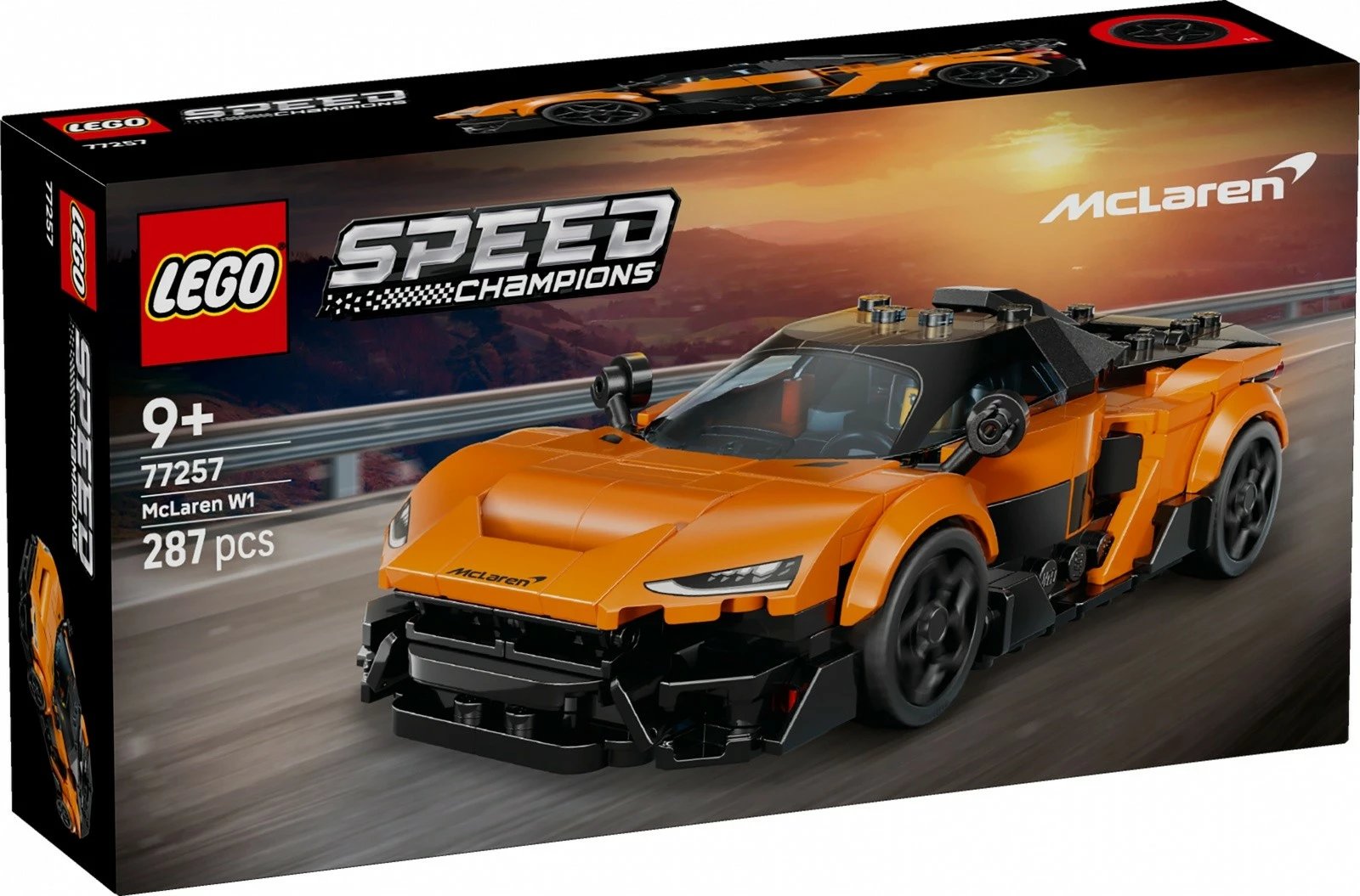 Set konstruktues LEGO Speed Champions 77257 McLaren W1, 287 copa, moshat 9+, portokalli
